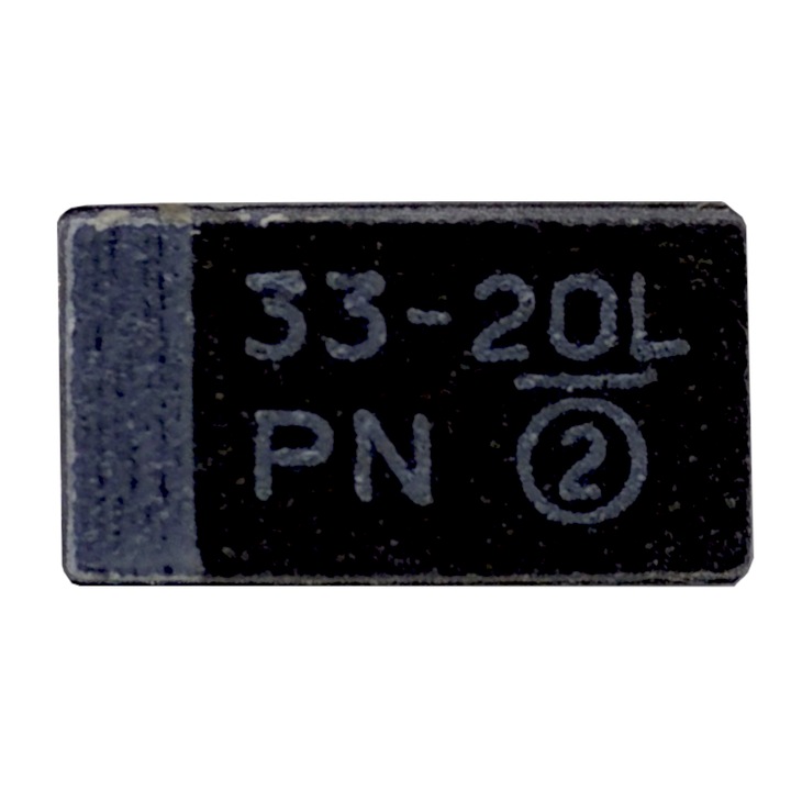 Condensator tantal, SE, 20V, 6x3.20mm