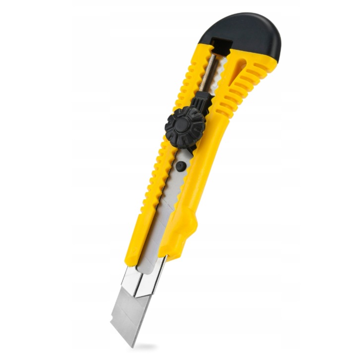 Cutter AJKA, 18mm, cu lama reglabila, foarte ascutit