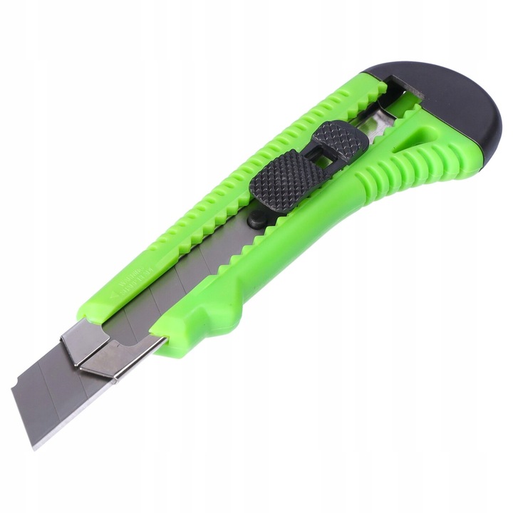 Cutter cu lame schimbabile, KRAFT&DELE, 18mm, verde
