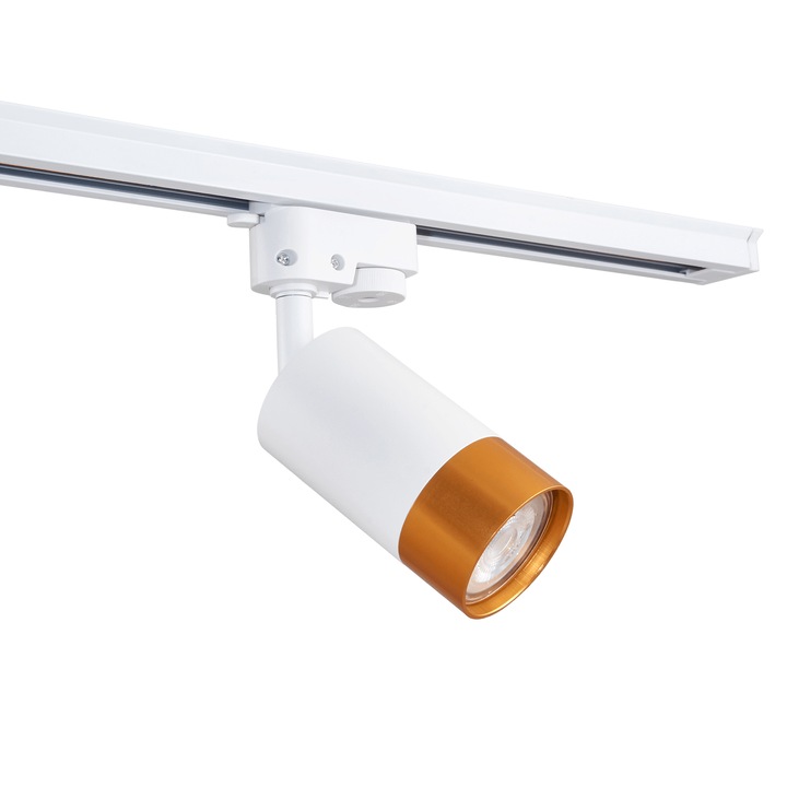 Corp de iluminat cu halogen pentru sine GU10 LED Steka Klemens, alb, auriu