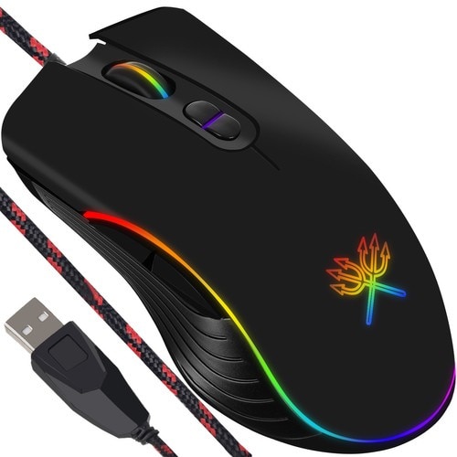 Mouse pentru gaming Izoxis, cablat, 7 butoane programabile, senzor