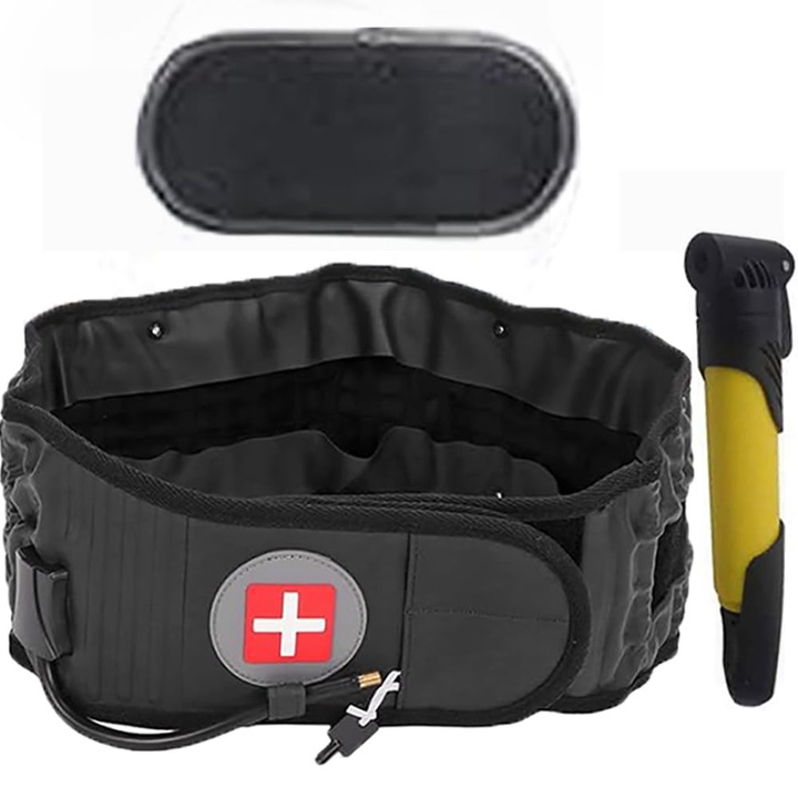 Centura pentru decompresie lombara, pentru barbati si femei, cu pompa, marime unica