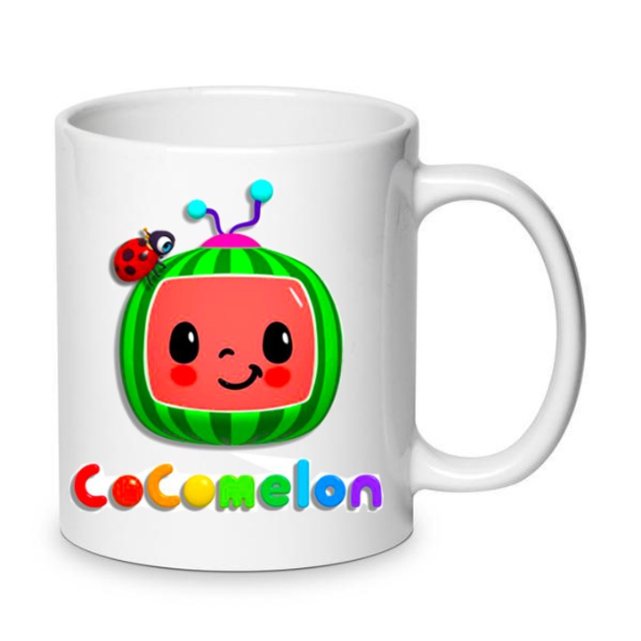 Cana ceramica Cocomelon 330ml, design colorat, pentru copii