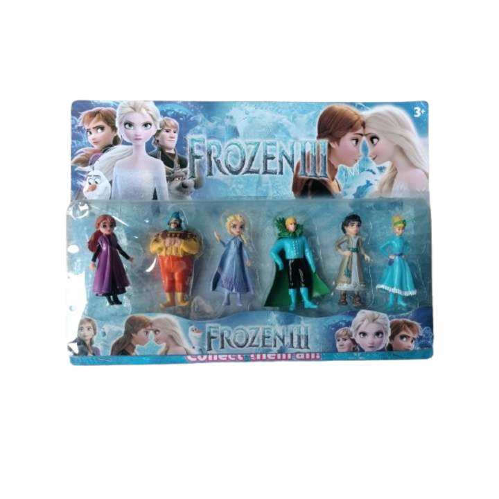 Set 6 figurine VICTINY ® frozen III, 7 cm, 3+ ani ( personajele pot diferi in functie de lot/stoc)