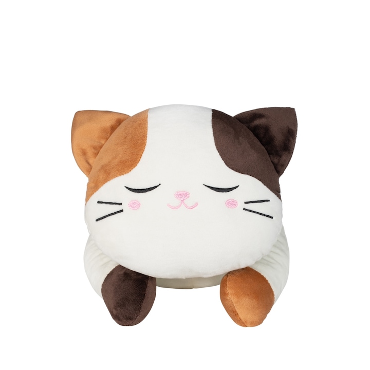 Плюшена играчка и възглавница котка за странично спане на деца - 50 см