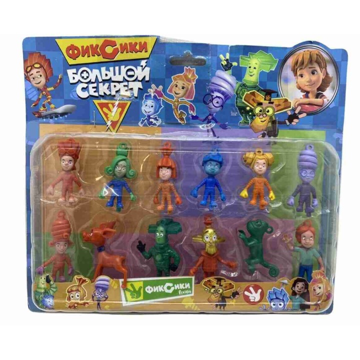 Комплект от 12 фигурки VICTINY ® fixiki, 4 см, 3+ години (героите може да се различават в зависимост от партидата/наличността)