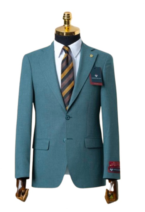 Sacou Barbati Regular Fit, Verde