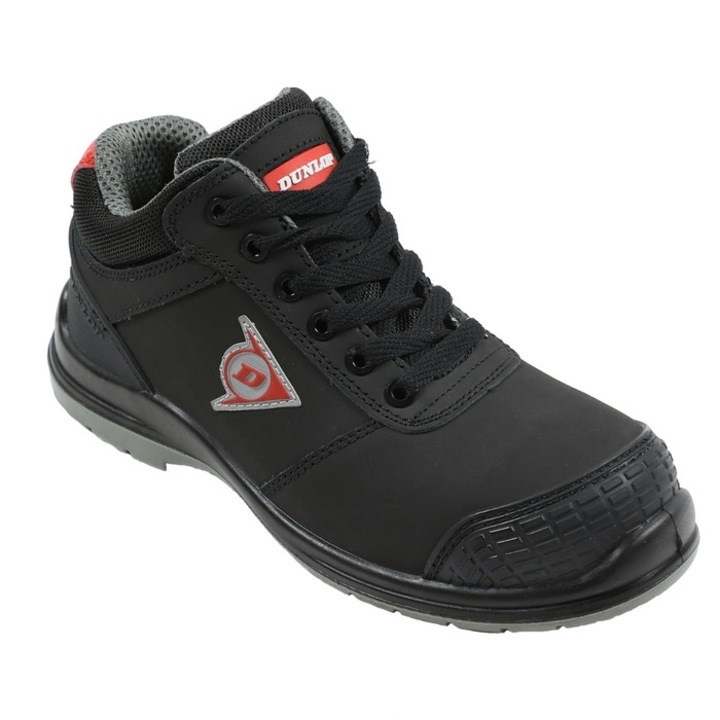 Предпазни ботуши, с композитно бомбе, Dunlop First One S3 SRC, кожа, черни, размер 41