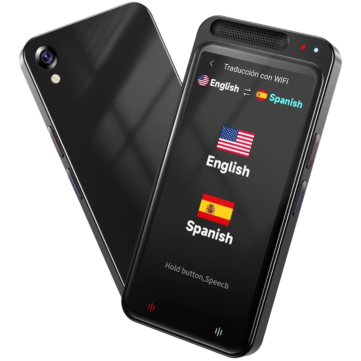 M3 Pro Smart Translator, AI Assistant, Bluetooth, 139+ езика, Гласов превод, Превод на снимки, Превод на запис, 4,1-инчов сензорен екран, Обмяна на валута, 8GB, easyCTRL®