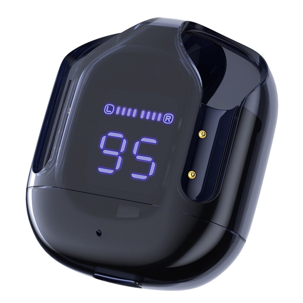 Casti type-c, bluetooth 5.3, ipx4, enc, led display digital - acefast - sapphire blue