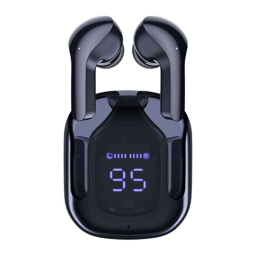 Casti type-c, bluetooth 5.3, ipx4, enc, led display digital - acefast - sapphire blue