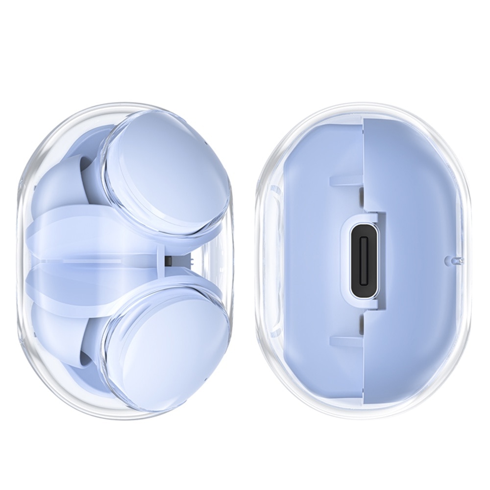 Casti type-c, bluetooth 5.3, ipx4, enc, led display digital - acefast - ice blue