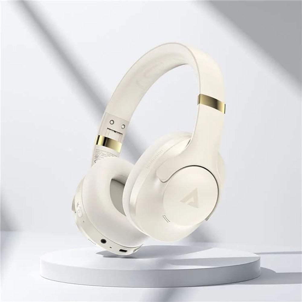 Casti bluetooth 5.3, wireless, ipx4, hi-fi sound, active noise reduction - acefast - beige