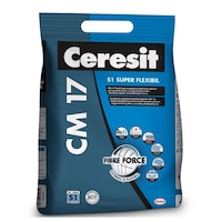 Adeziv super flexibil pentru gresie si faianta Ceresit CM 17, interior exterior, gri, 5 kg