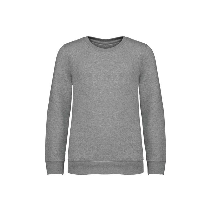 Native Spirit kerek nyakú ökológiai gyerek pulóver - NS403, Szürke