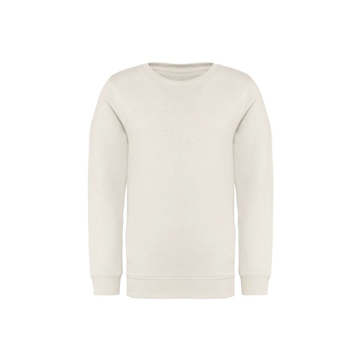 Native Spirit kerek nyakú ökológiai gyerek pulóver - NS403, Bézs
