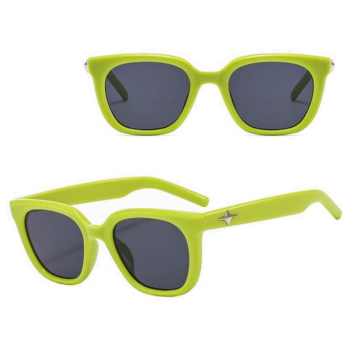 Унисекс слънчеви очила, стилион, полиуретан, зелени