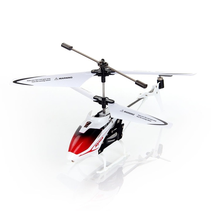 Играчка RC хеликоптер Syma Speed S5, 3 канала, жироскоп, бял, 230x40x105 мм