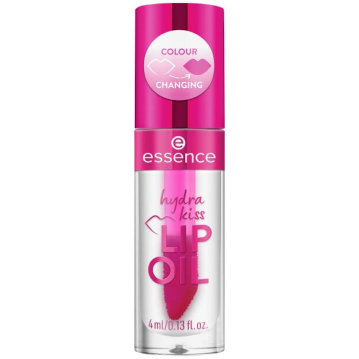 Ulei de buze Essence Hydra Kiss, 06 - Cranberry Is Back, 4 ml