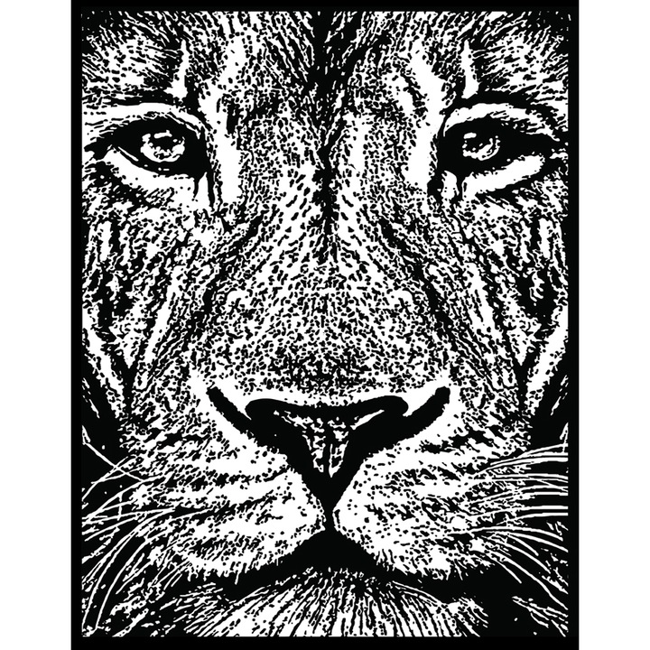 Plansa de catifea pentru desenat/pictat, Colorvelvet, Leu, 47x35 cm