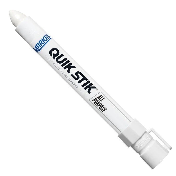 Set 12 bucati Marker vopsea Multipurpose Quik Stik, alb