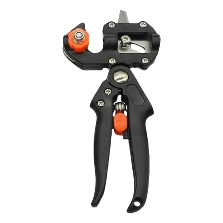 Foarfece de gradinarit, din otel cu continut ridicat de carbon, pentru altoirea plantelor, durabila, compacta si portabila, potrivita pentru o varietate de scenarii de lucru, neagra