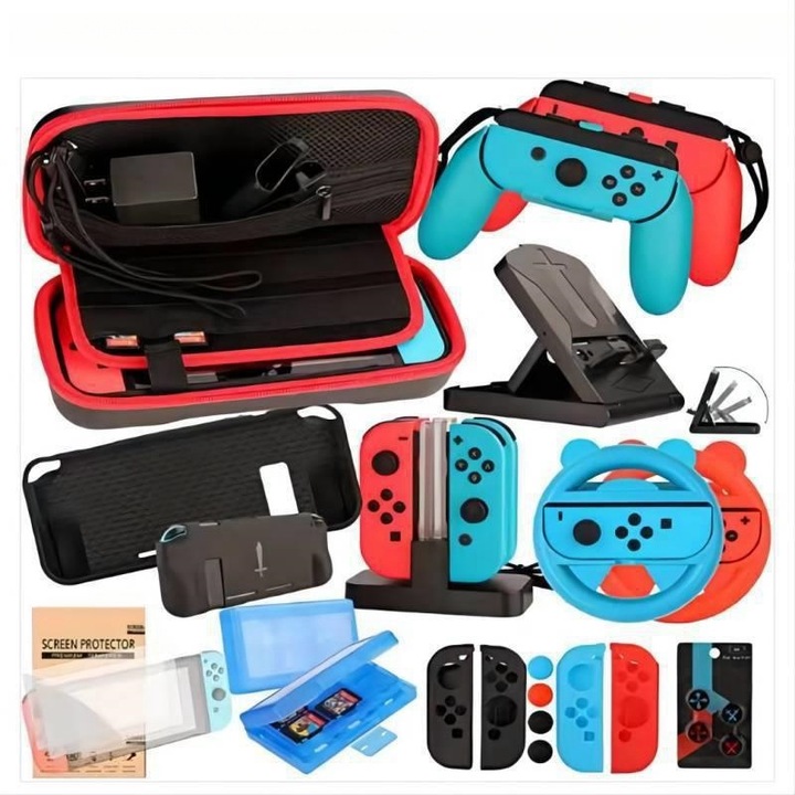 Husa de depozitare pentru consola Switch, NS Grip Protector, negru