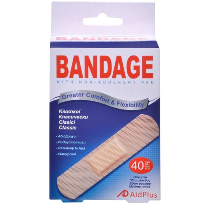 Plasturi Rezistenti la Apa Mijlocii - 40buc