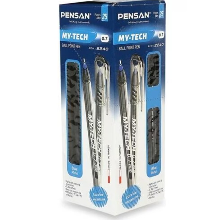 Pix Pensan My-Tech albastru, 25 buc/cutie 0.7 mm