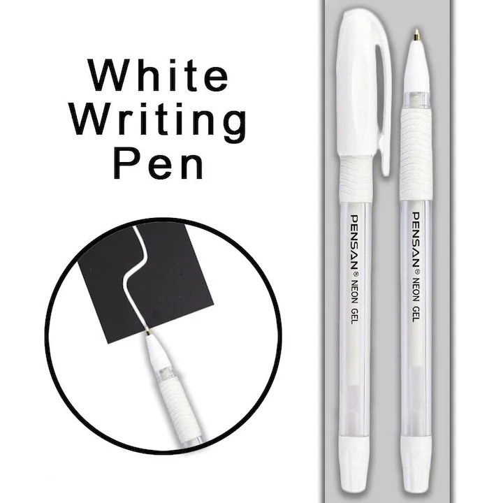 Set 2 pixuri Pensan cu gel alb