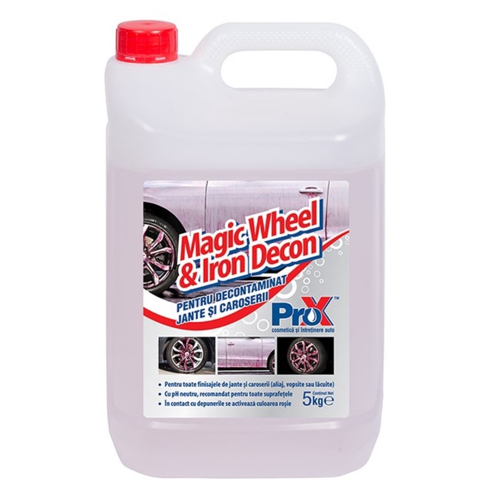 Solutie pentru decontaminat jante si caroserii Pro-X cu indicator de actiune, 5 L
