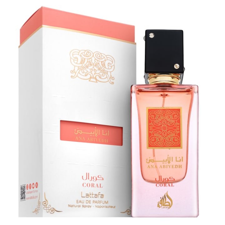 Apa de Parfum Lattafa, ANA ABIYEDH CORAL, Femei, 60 ml
