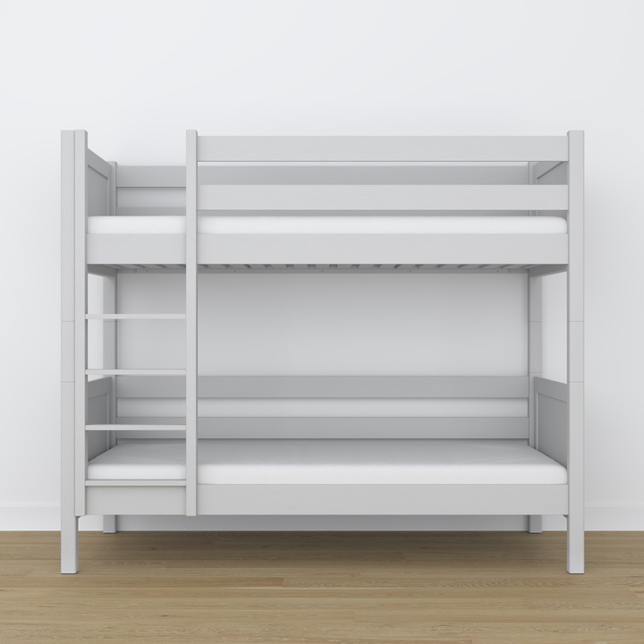 N-Wood Дървено легло N02, 120x180см, 2 нива, без чекмедже, естествен цвят