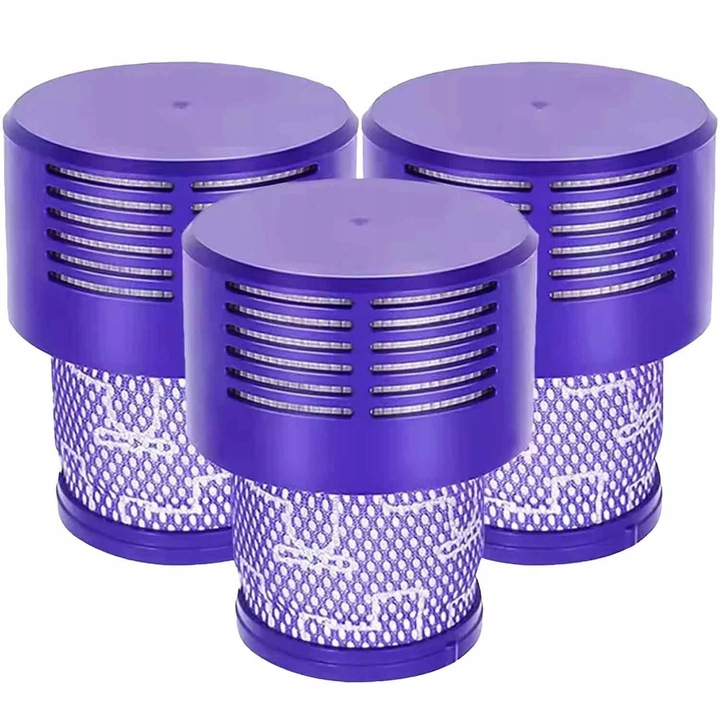 Filtru de aspirator NewEvo® pentru Dyson, 3 bucati, compatibil cu aspiratorul Dyson V10 V11 V15 SV12, Lavabil, Violet