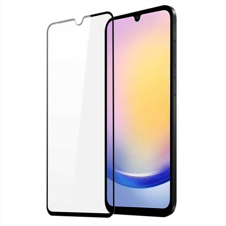 Folie protectie din sticla, compatibila cu Samsung Galaxy A16, cu lipici pe tot ecranul Full Glue, Case Friendly, ISAG