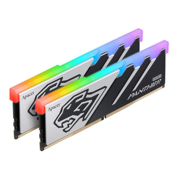 Памет Apacer Panther RGB 32GB (2x16GB) 6400MHz CL32 1.35V XMP DDR5 памет, многоцветна