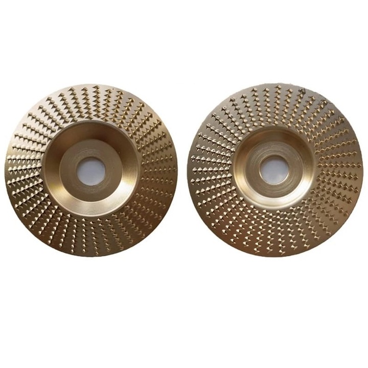 Set 2 Discuri cu raspel tip Drept, Conic, pentru modelat lemn, rindeluit, sculptat, pentru flex diametru 125mm