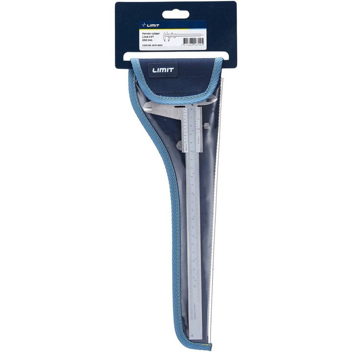 Subler, Limit, 150mm, 4 functii, inox, cu adancime de masurare, 13x92x280mm, gri