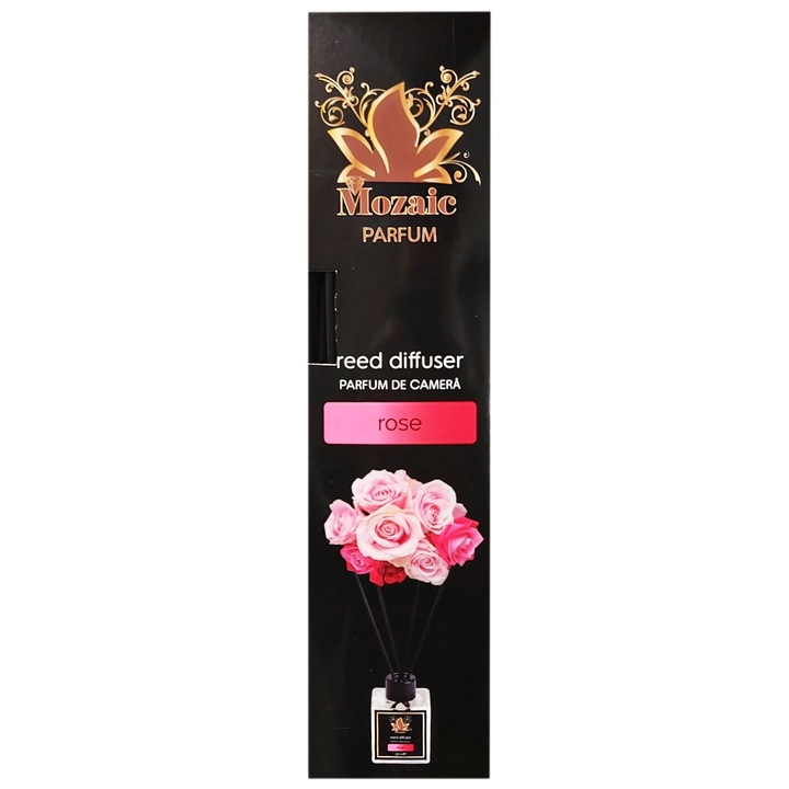 Szobai légfrissítő rózsa illattal, Mozaic, 100ml