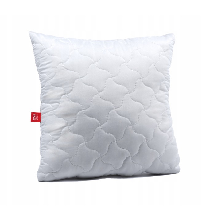 Perna antialergica, FDM, Softi, 70x80 cm, cu husa matlasata si fermoar, pufoasa