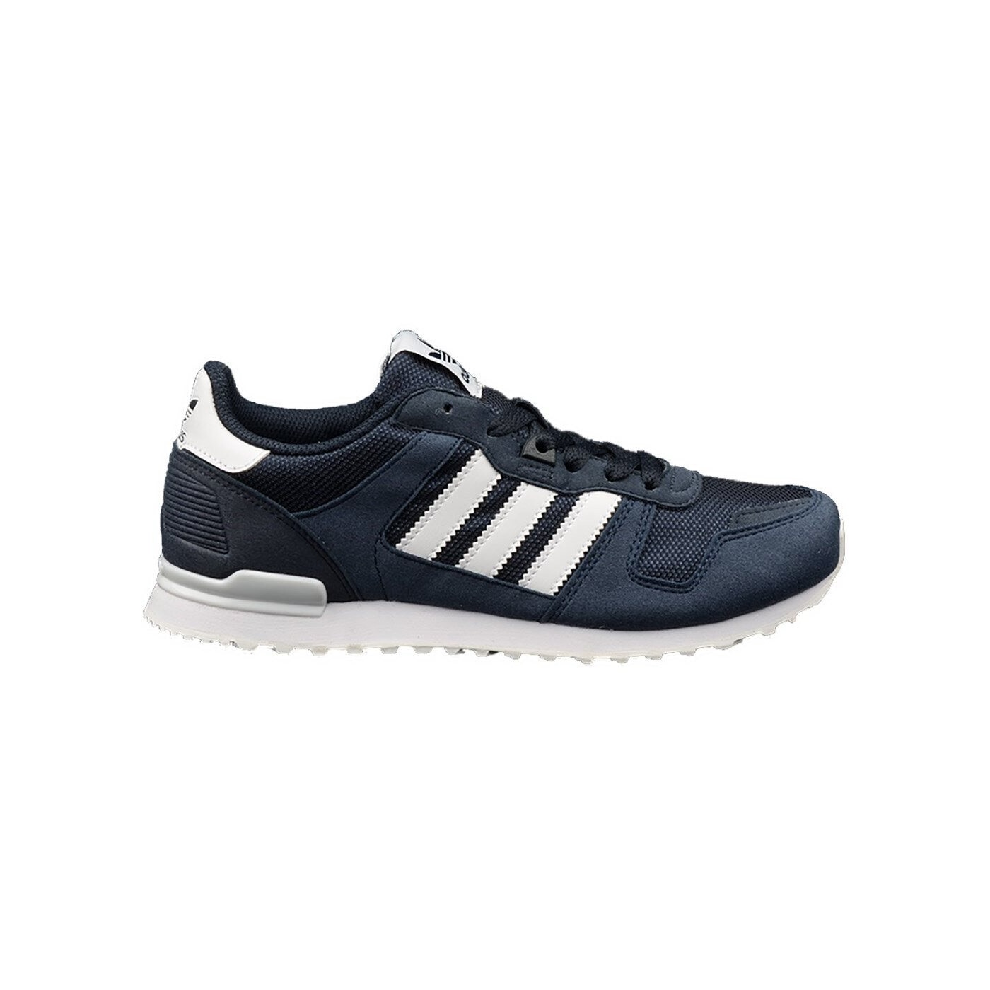Pantofi copii ZX 700 J, Adidas, Sintetic, Alb/Bleumarin, 40 EU