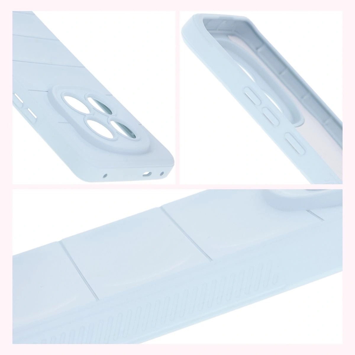 Husa telefon pentru Xiaomi Redmi Note 14 Pro Plus 5G, Bizon, TPU, Albastru deschis