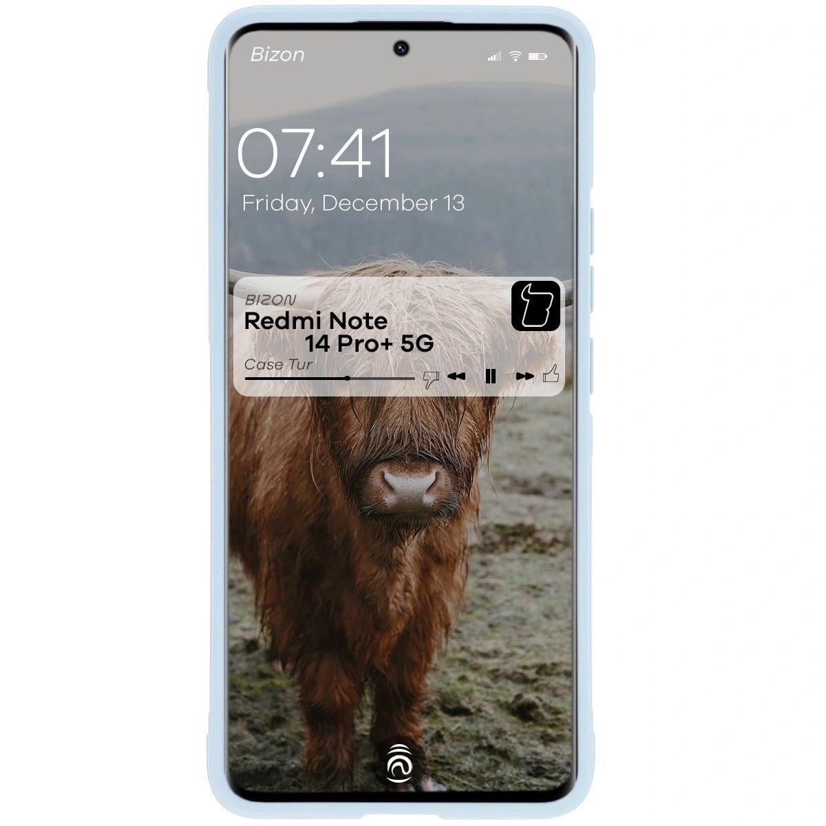 Husa telefon pentru Xiaomi Redmi Note 14 Pro Plus 5G, Bizon, TPU, Albastru deschis