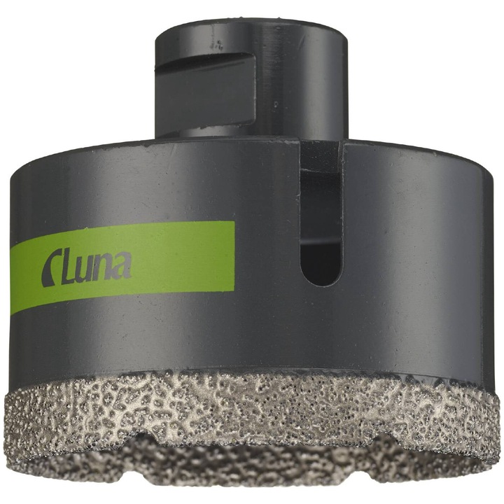 Set de burghie diamantate 57 mm M14 Luna, pentru gresie, granit, marmura, adancime 33 mm, lungime 60 mm