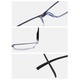 Ochelari de vedere unisex ST313, +4, cu filtru de lumina albastra, negru, set cu etui si stergator