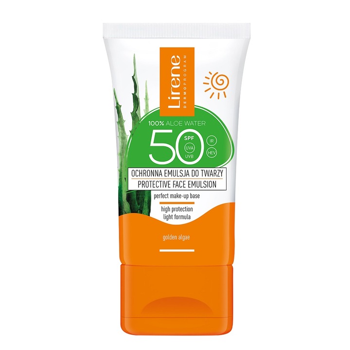 Emulsie Protectoare faciala, Lirene, SPF50, 50ml