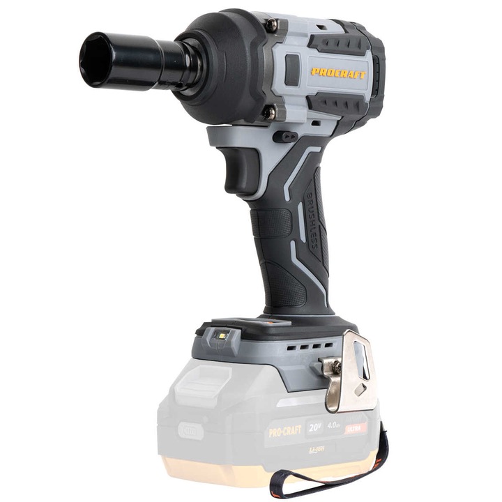 Ударен гайковерт Procraft IW550A 550Nm, 3900 удара/мин (без батерия)