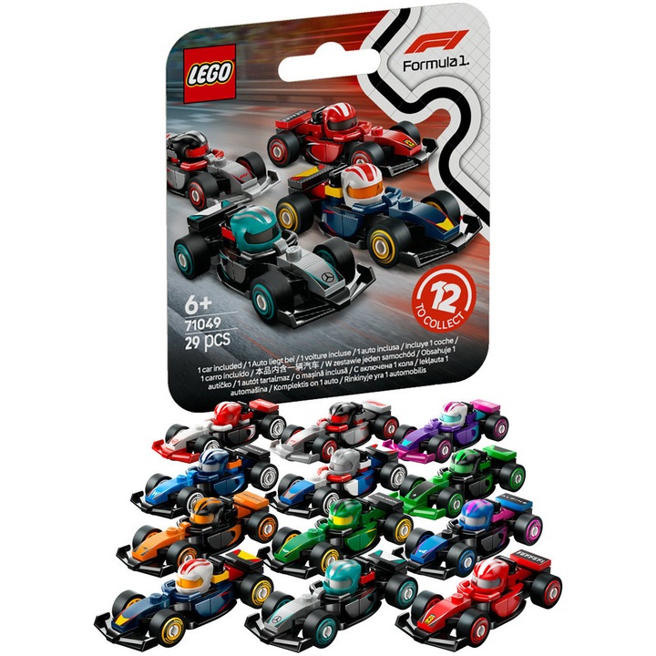 LEGO® Minifigurák - Gyűjthető F1® versenyautók 71049, 29 darab