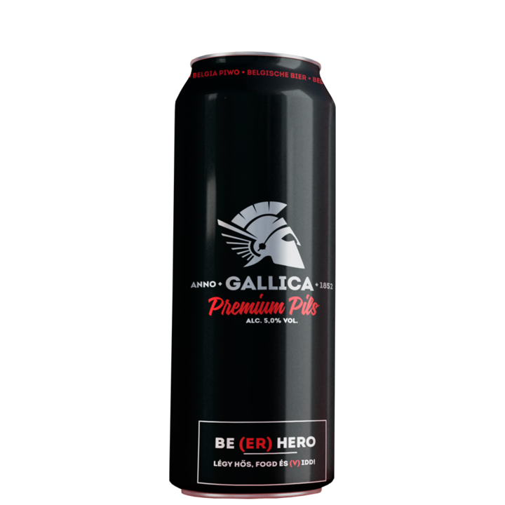 Gallica Premium Pils 5% belga pilsner 0,5L dobozos