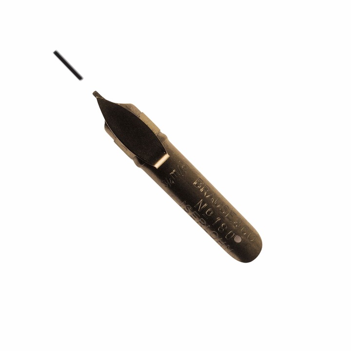 Brause latin és gótikus kalligráfia hegy, Bandzug modell, 0,7 mm, beépített tartály